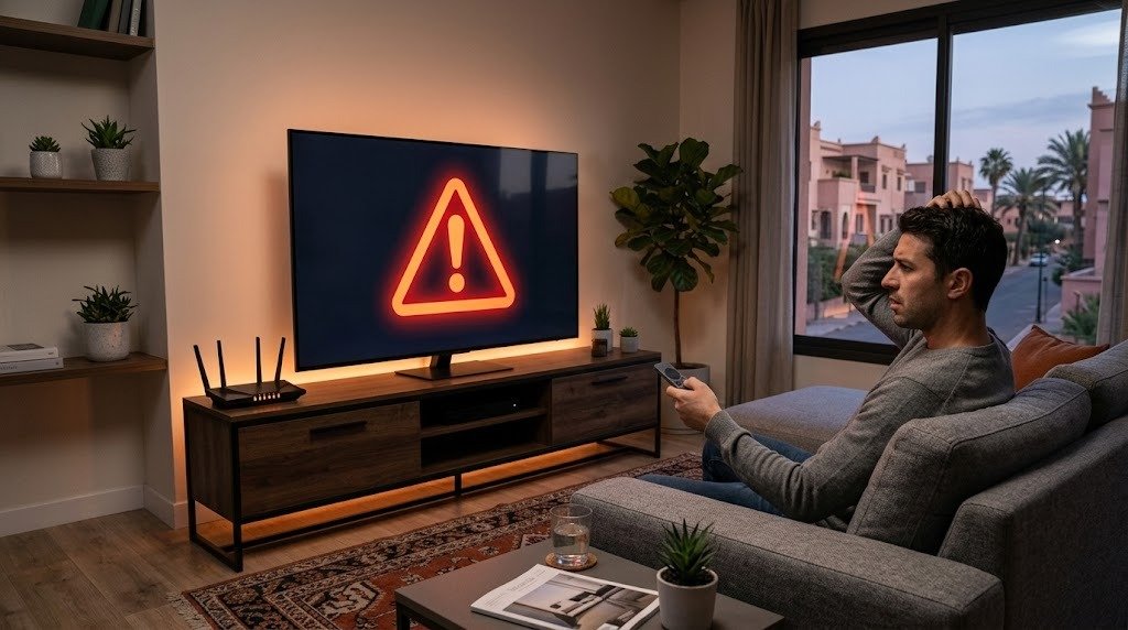 Code IPTV ne fonctionne pas : message d'erreur sur un téléviseur
